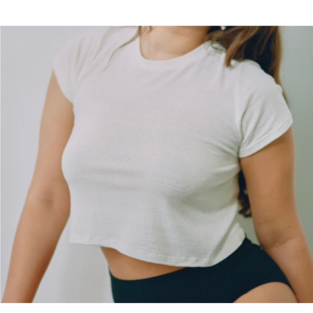Ozma White Lou Crop Top S